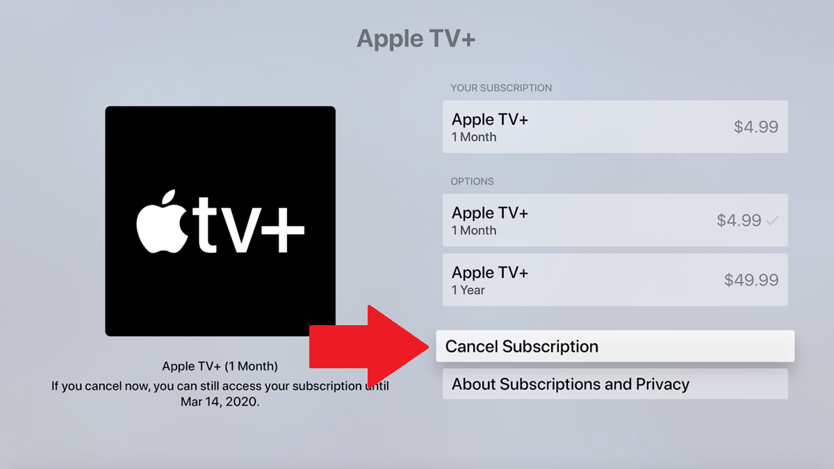Apple TV + Suscripción en Apple TV