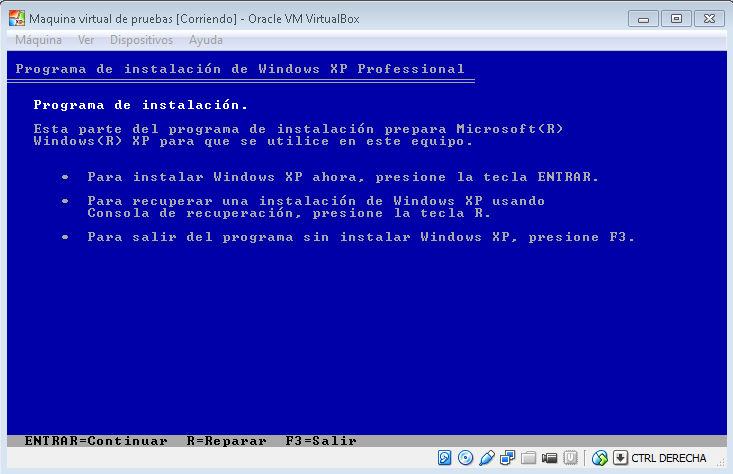 Instalación Windows XP en virtualBox Tutorial