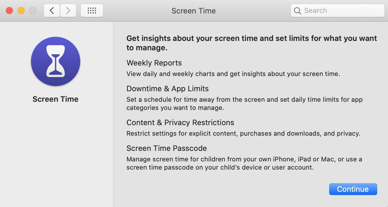 Apple Family Sharing Screen Time obtener información