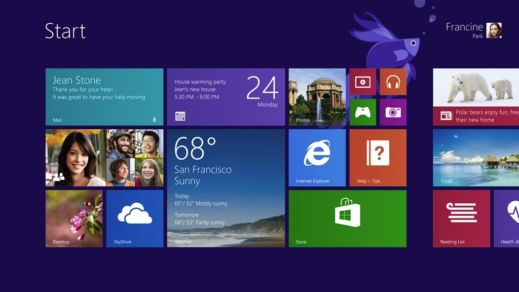 Interfaz innovadora de Windows 8