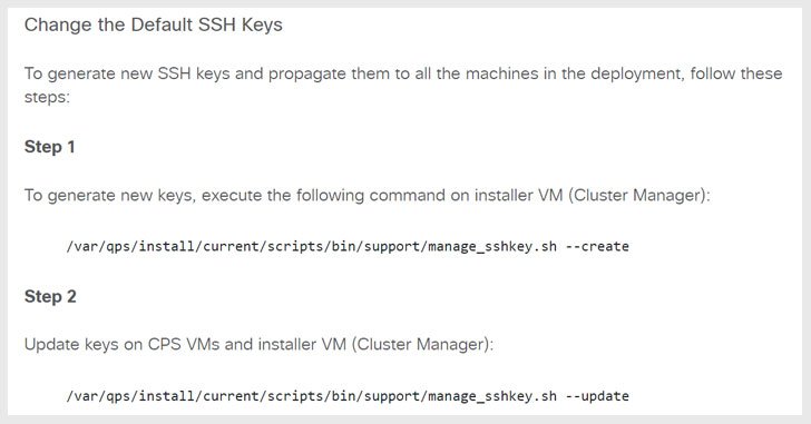Clave SSH en Cisco Policy Suite