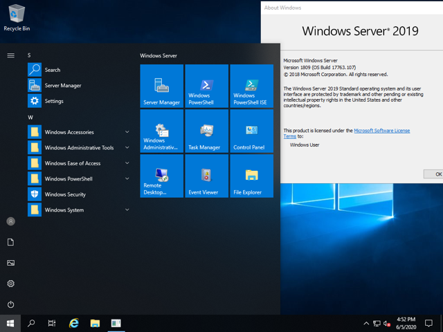 Windows Server tiene una interfaz familiar