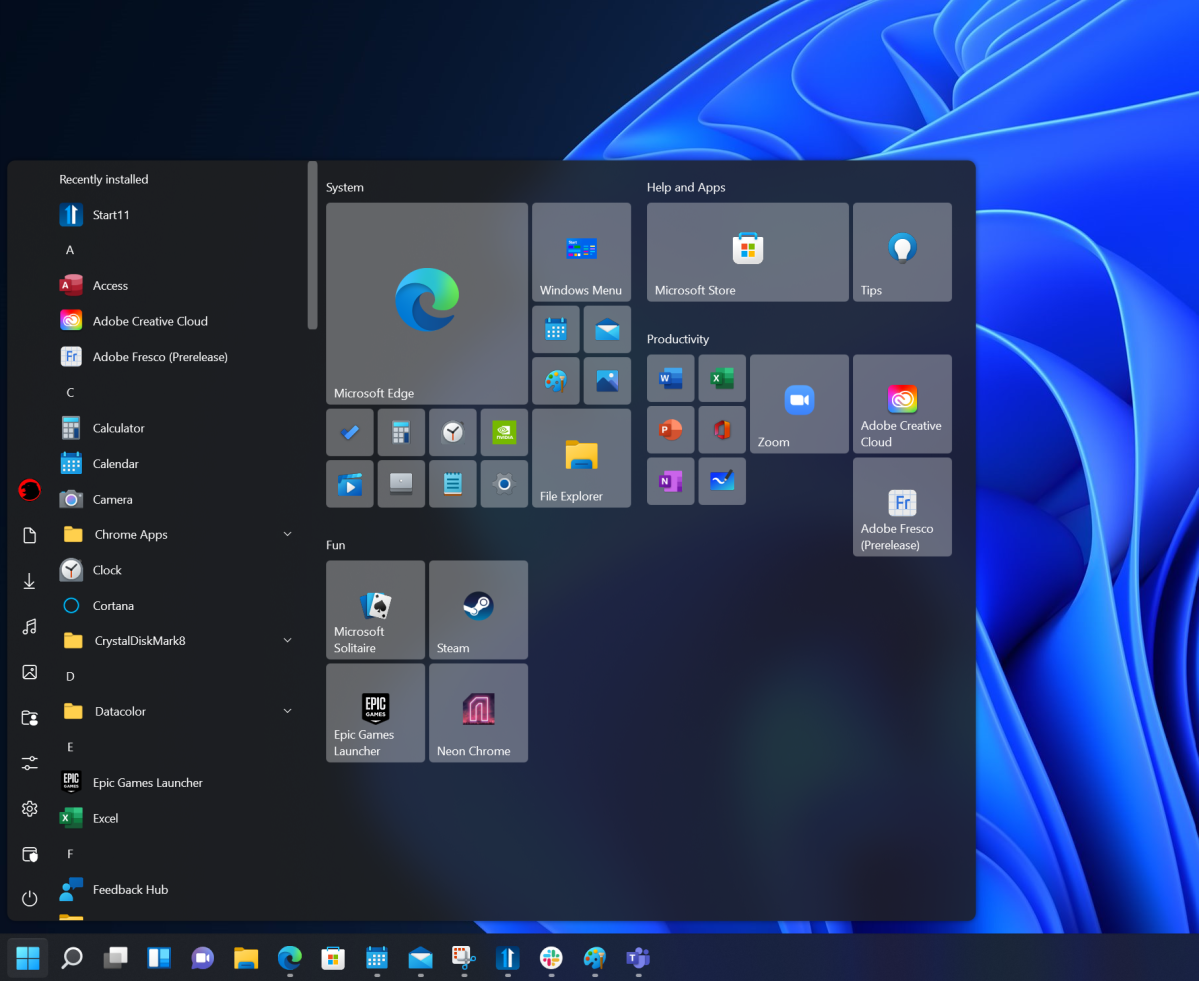 Start11 Menú Inicio de Windows 11 Stardock