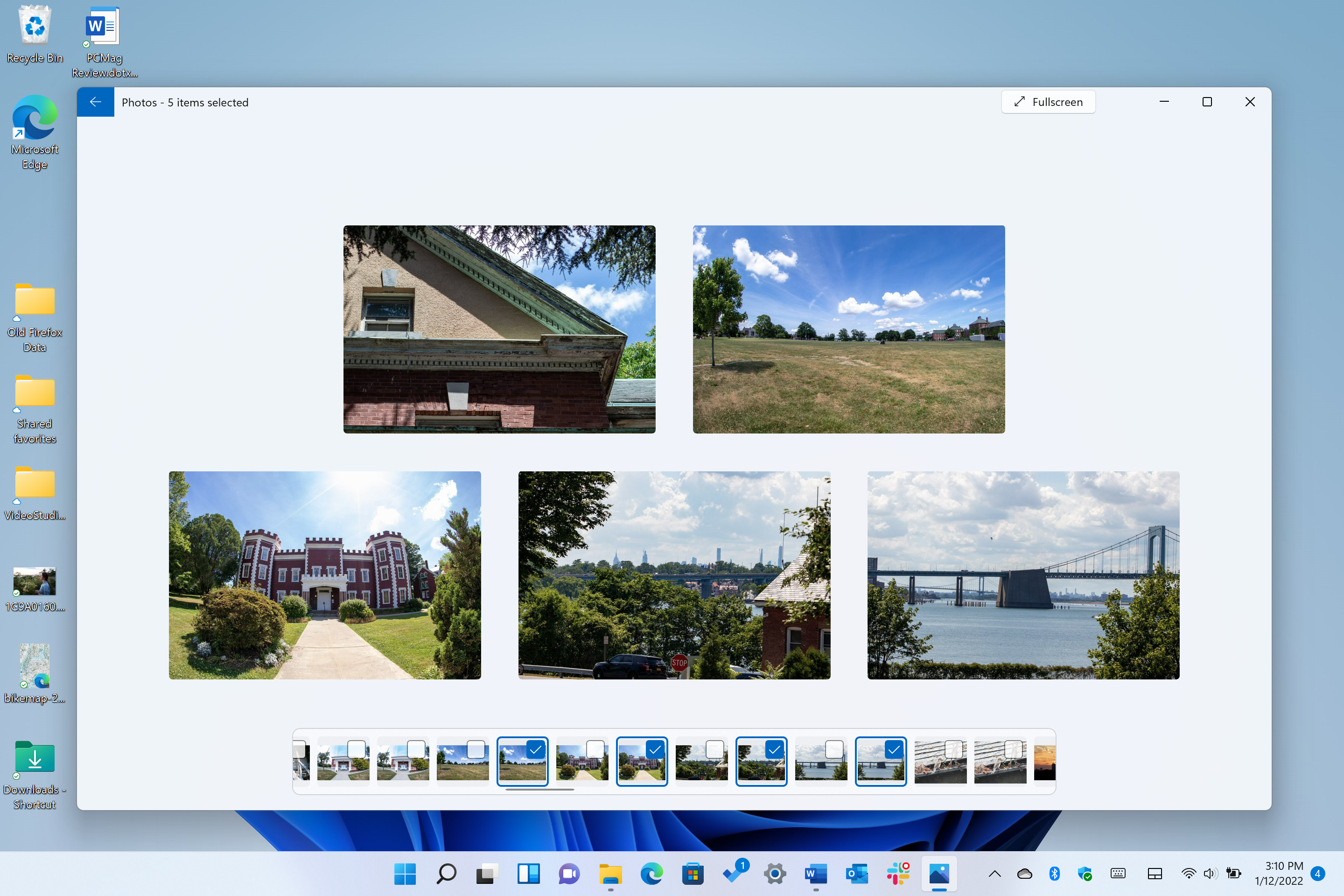 Fotos en Windows 11 ofrece una nueva vista de varias imágenes.