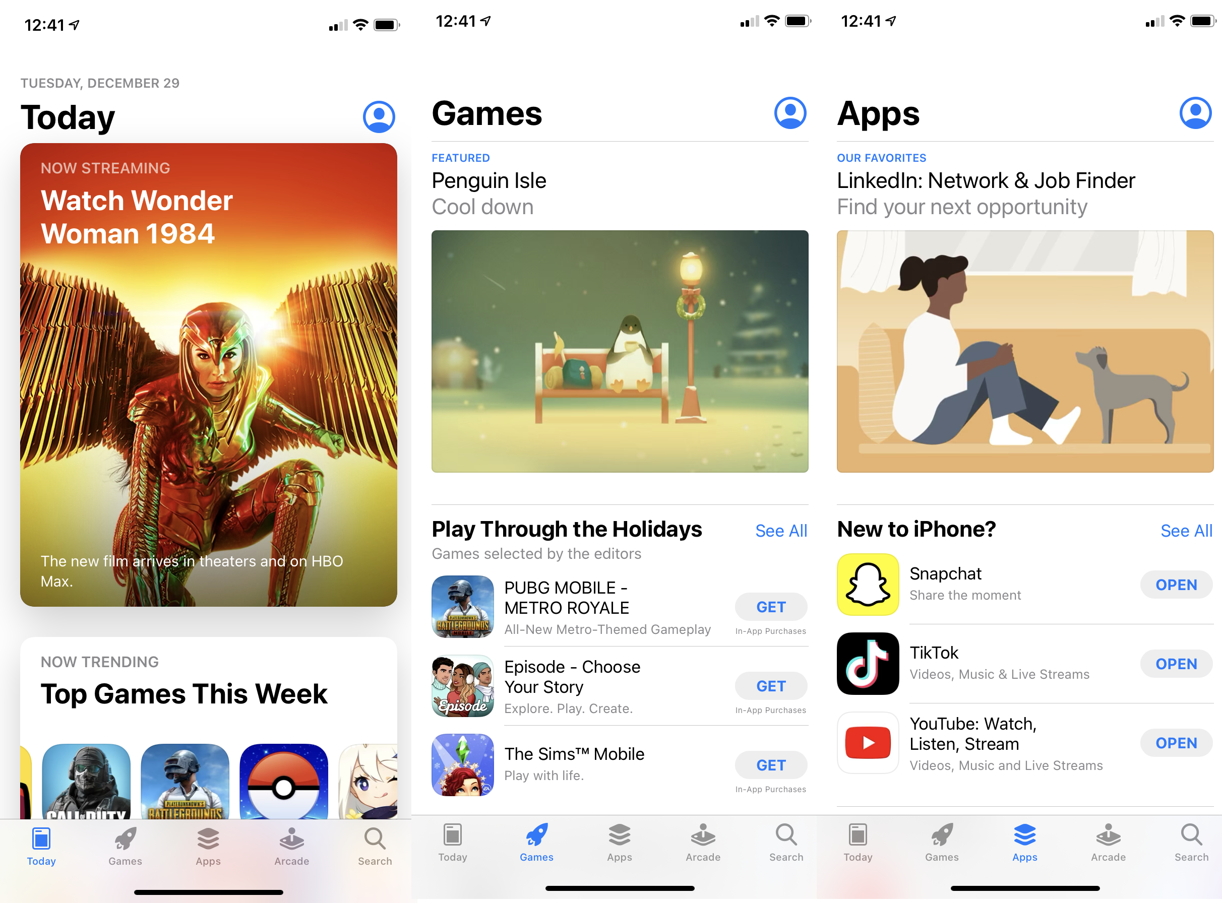 capturas de pantalla de la App Store de Apple