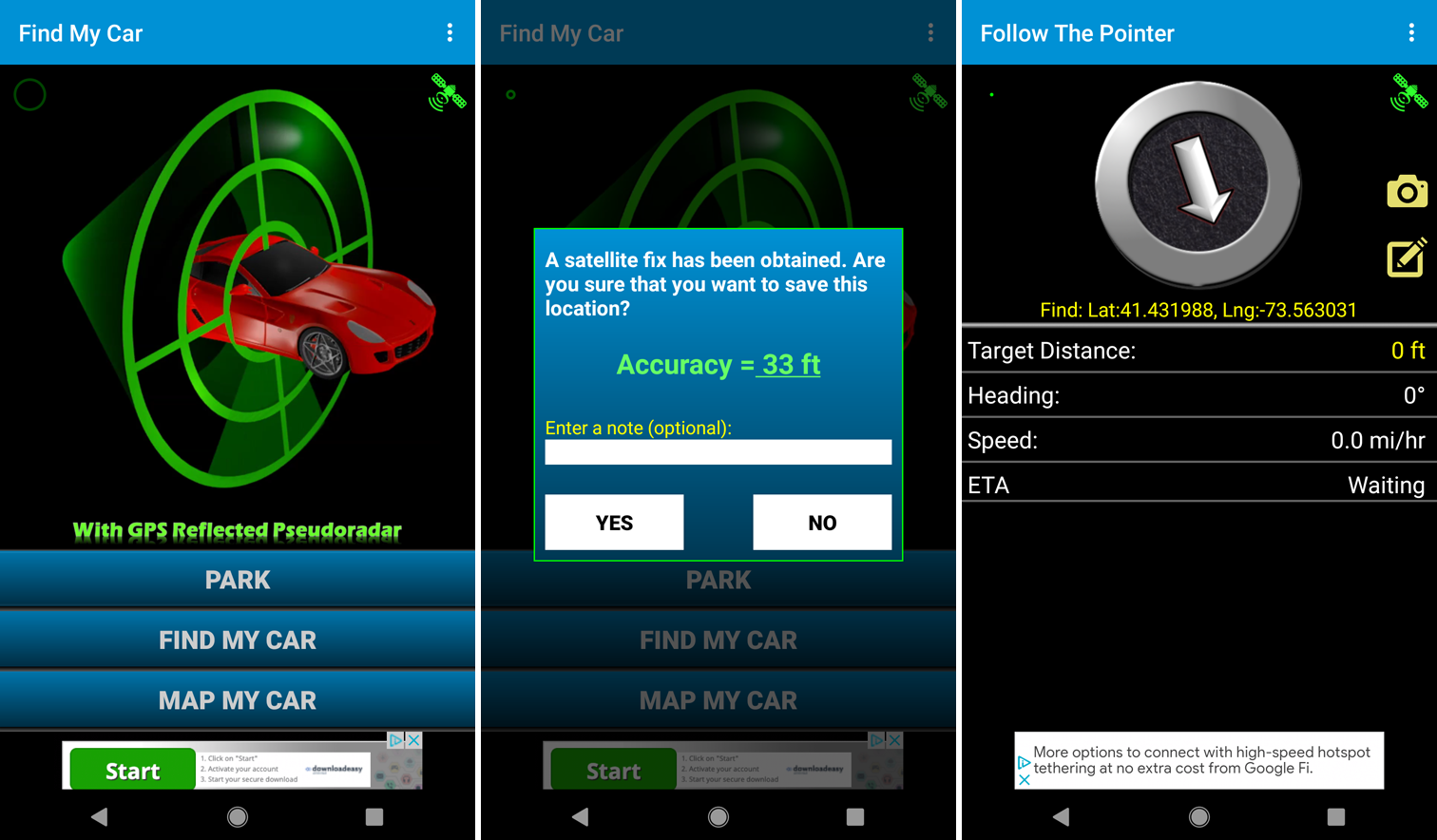 Find My Car: aplicación de navegación GPS