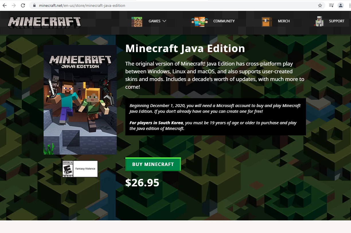 Minecraft Edición Java
