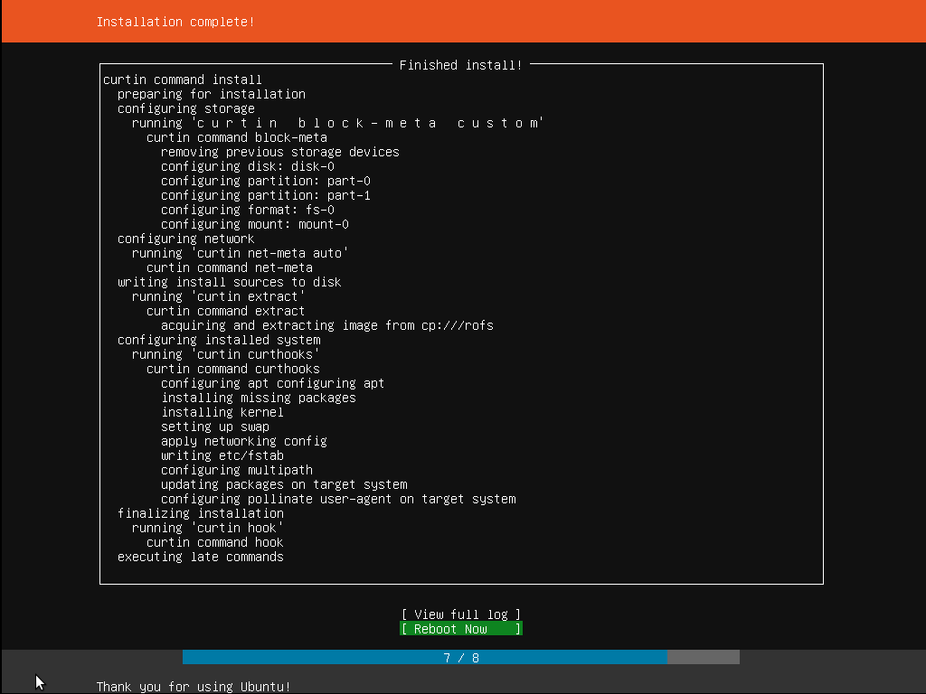Instalación del servidor Ubuntu