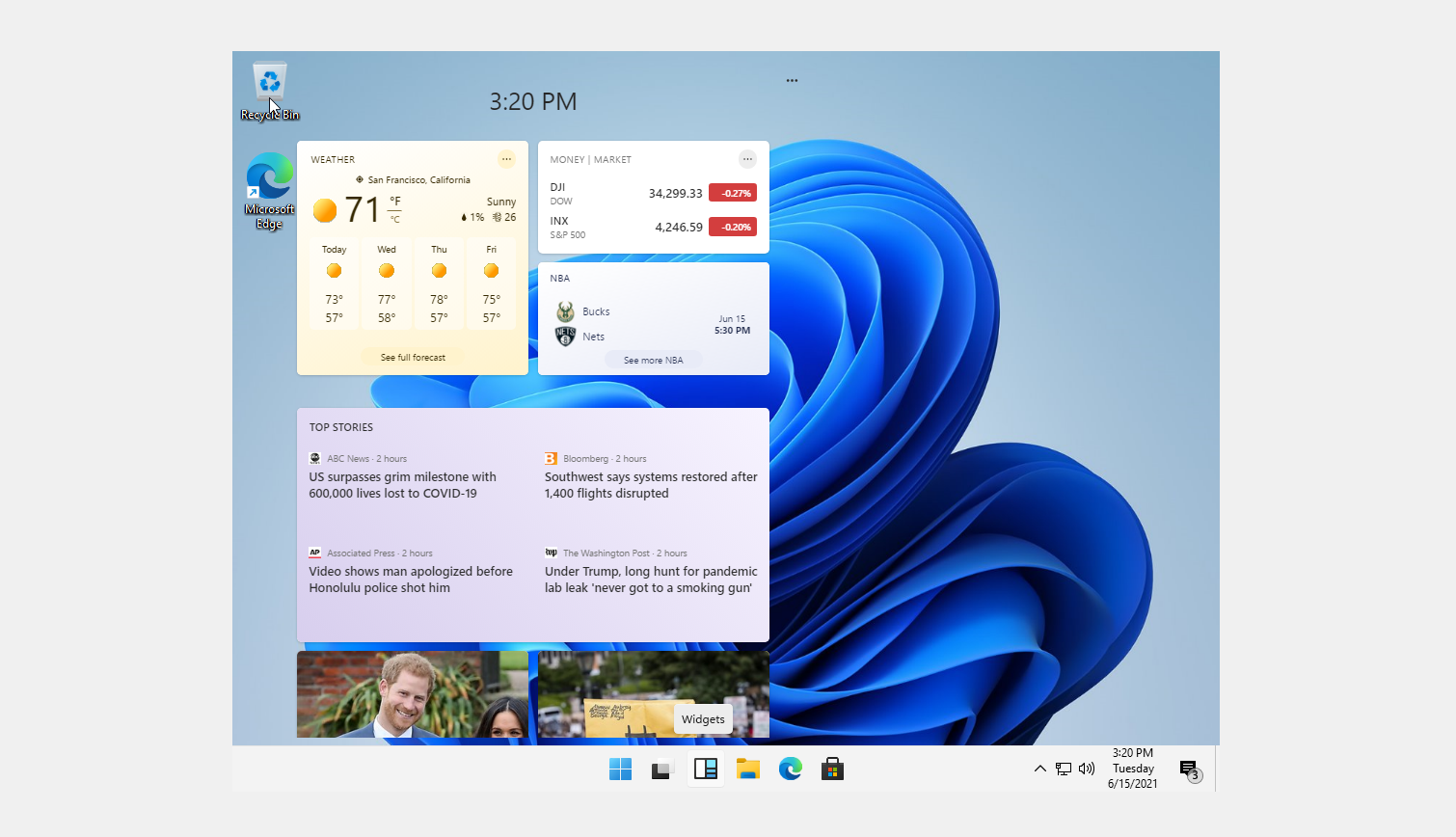 Captura de pantalla filtrada de Windows 11
