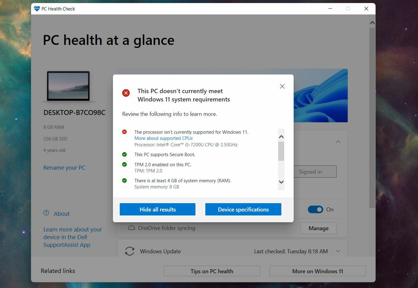Aplicación de monitoreo de la salud de la computadora