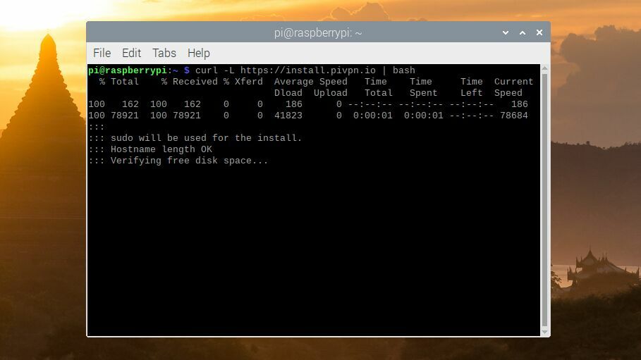Captura de pantalla de la terminal de Windows