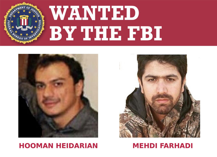 Hackers iraníes buscados por el FBI