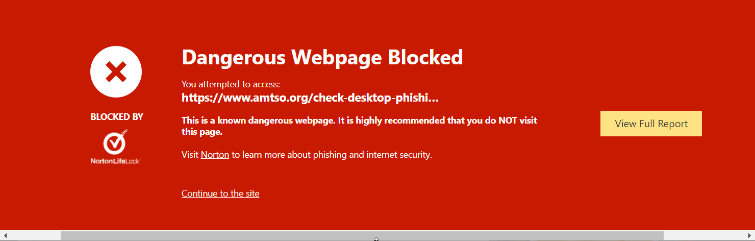 Cómo infectarse: sitio web bloqueado