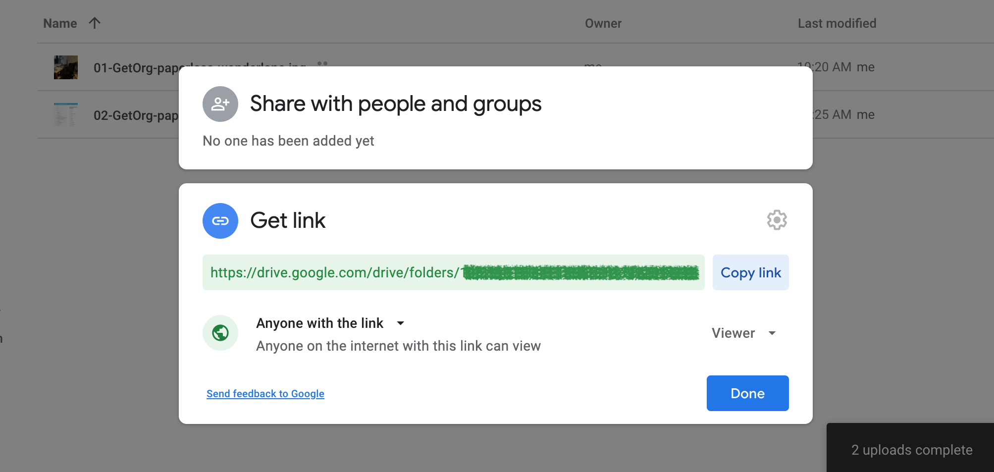 Comparta documentos electrónicos a través de Google Drive