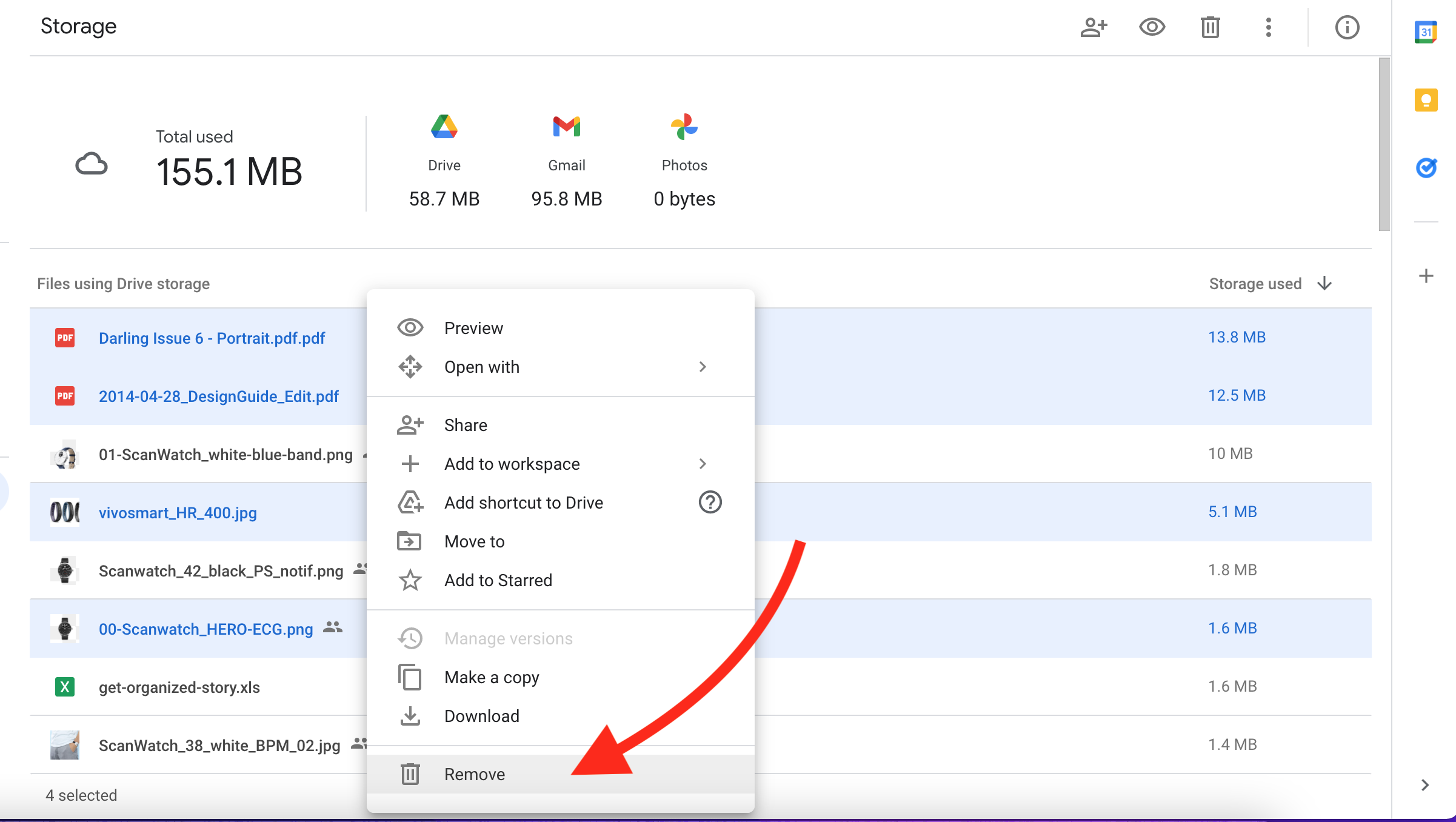 Eliminar archivos en masa de Google Drive en una cuenta de Google Workspace (empresa)