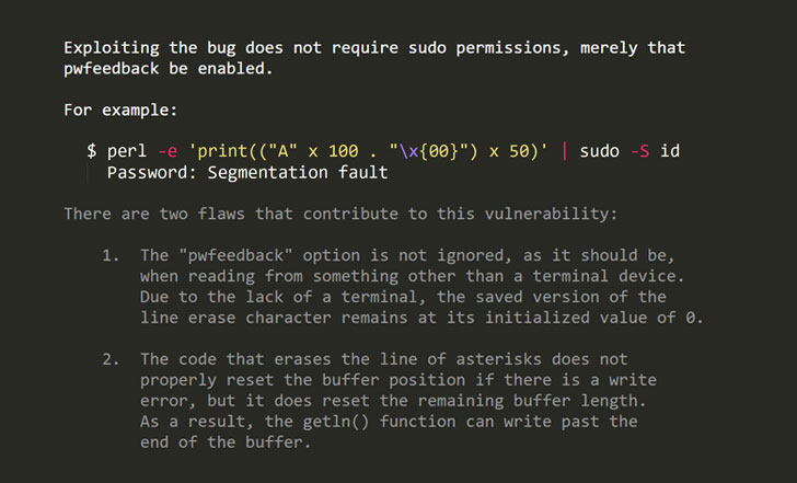 Cabe señalar que la función pwfeedback no está habilitada de forma predeterminada en la versión anterior de sudo o en muchos otros paquetes.  Sin embargo, algunas distribuciones de Linux, como Linux Mint y Elementary OS, lo habilitan en sus archivos sudoers predeterminados.