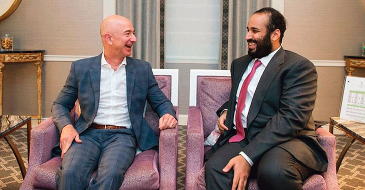 Jeff Bezos y Mohammed bin Salman