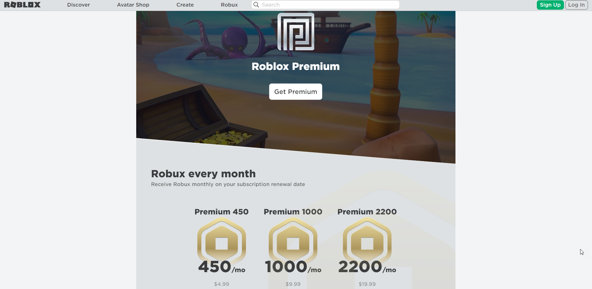 Plan premium de Roblox