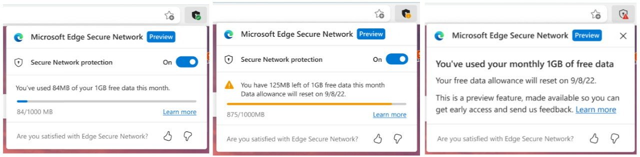 Red segura de Microsoft Edge