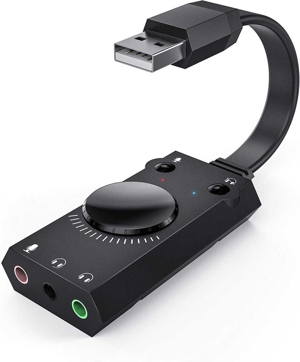 Adaptador de sonido estéreo externo USB TechRise