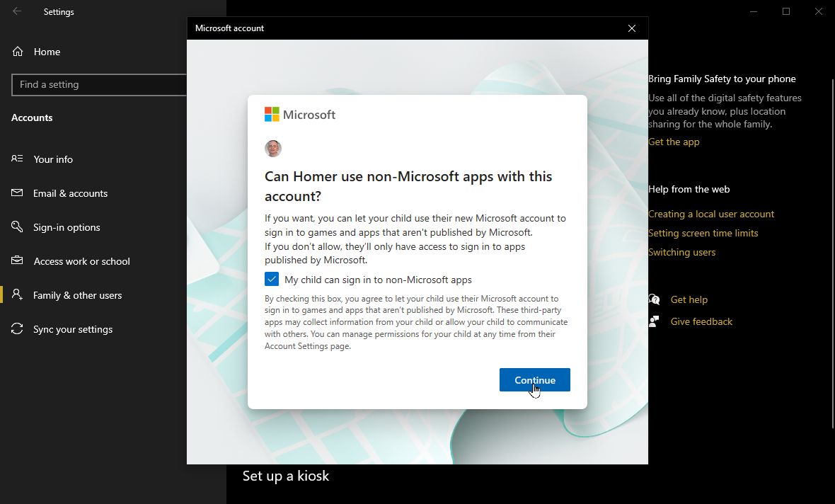 Permitir aplicaciones que no sean de Microsoft