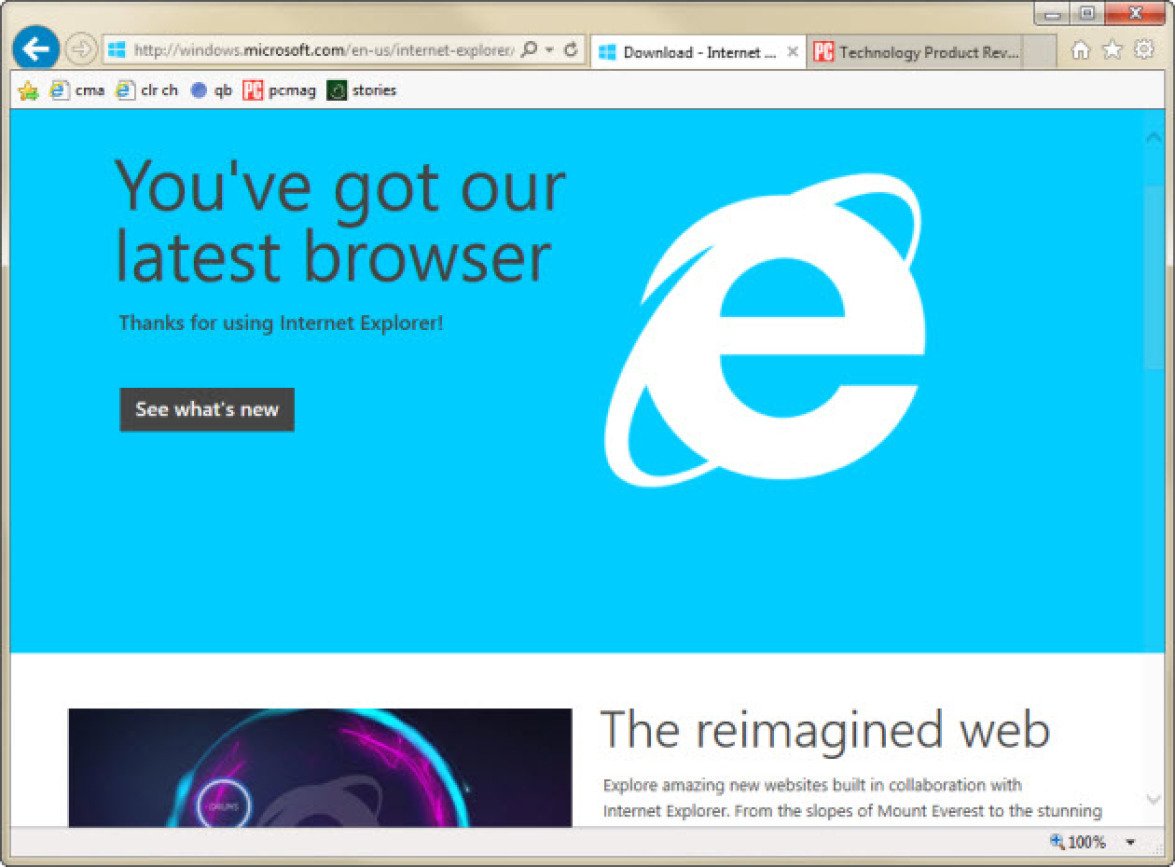 Actualización de Internet Explorer