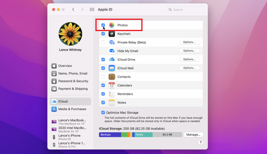 Configurar Fotos de iCloud en una Mac
