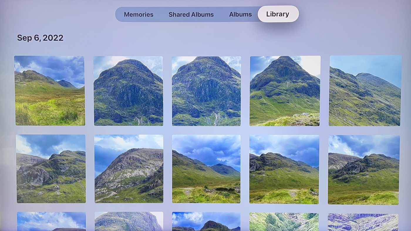 Usa Fotos de iCloud en un Apple TV