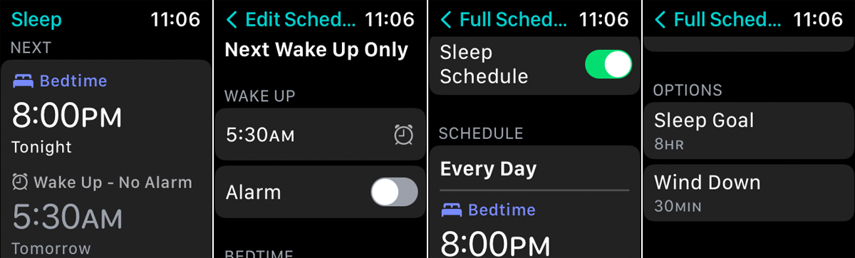 Abra la aplicación Sleep en su reloj