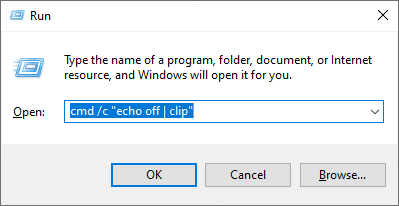 Cuadro Ejecutar de Windows 10